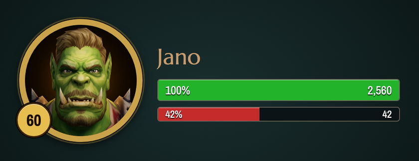 Orc warrior as a nameplate