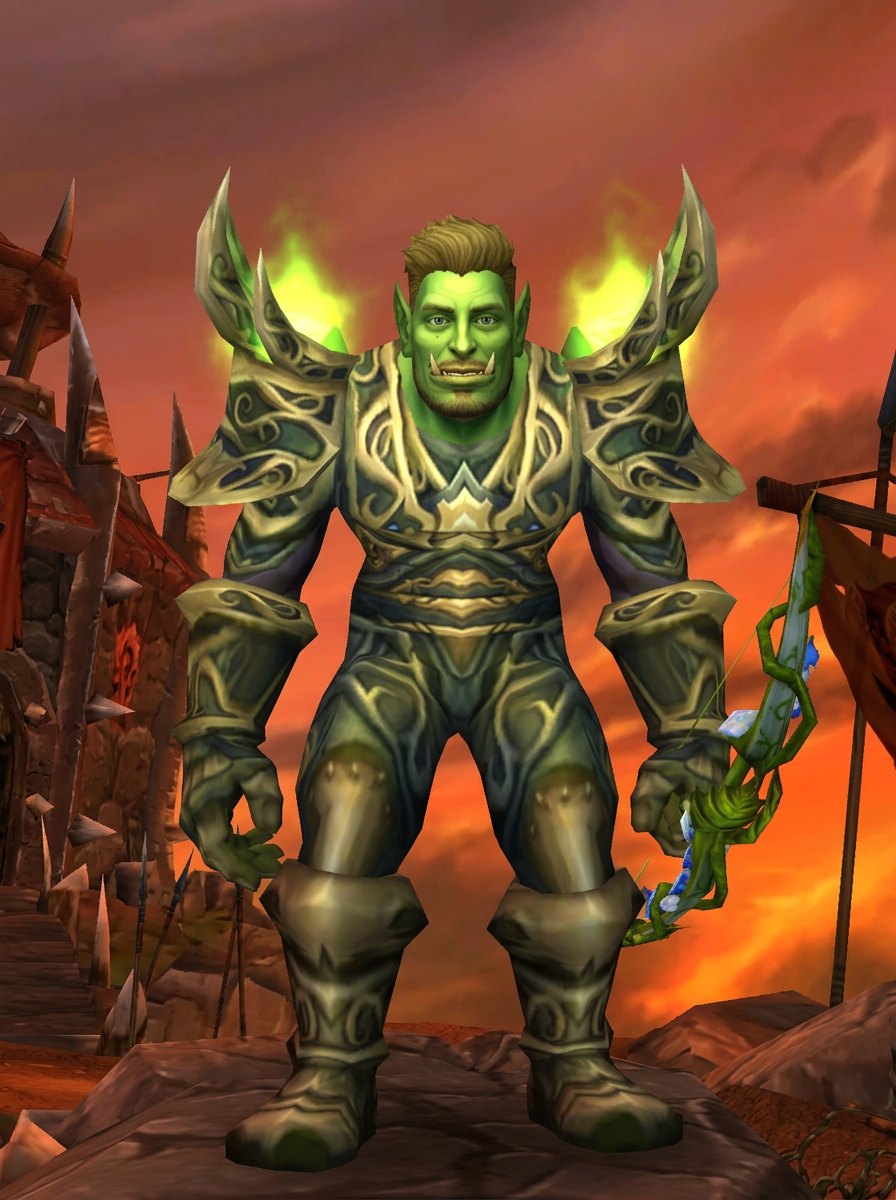 orc hunter in Warlord's mail portrait, the character creation screen