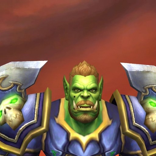 orc warrior portrait, a Discord avatar
