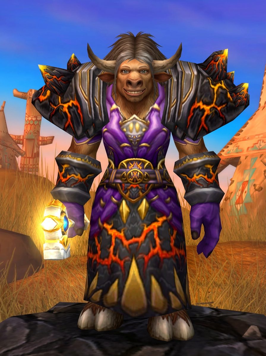 tauren shaman in The Earthfury portrait, the character creation screen